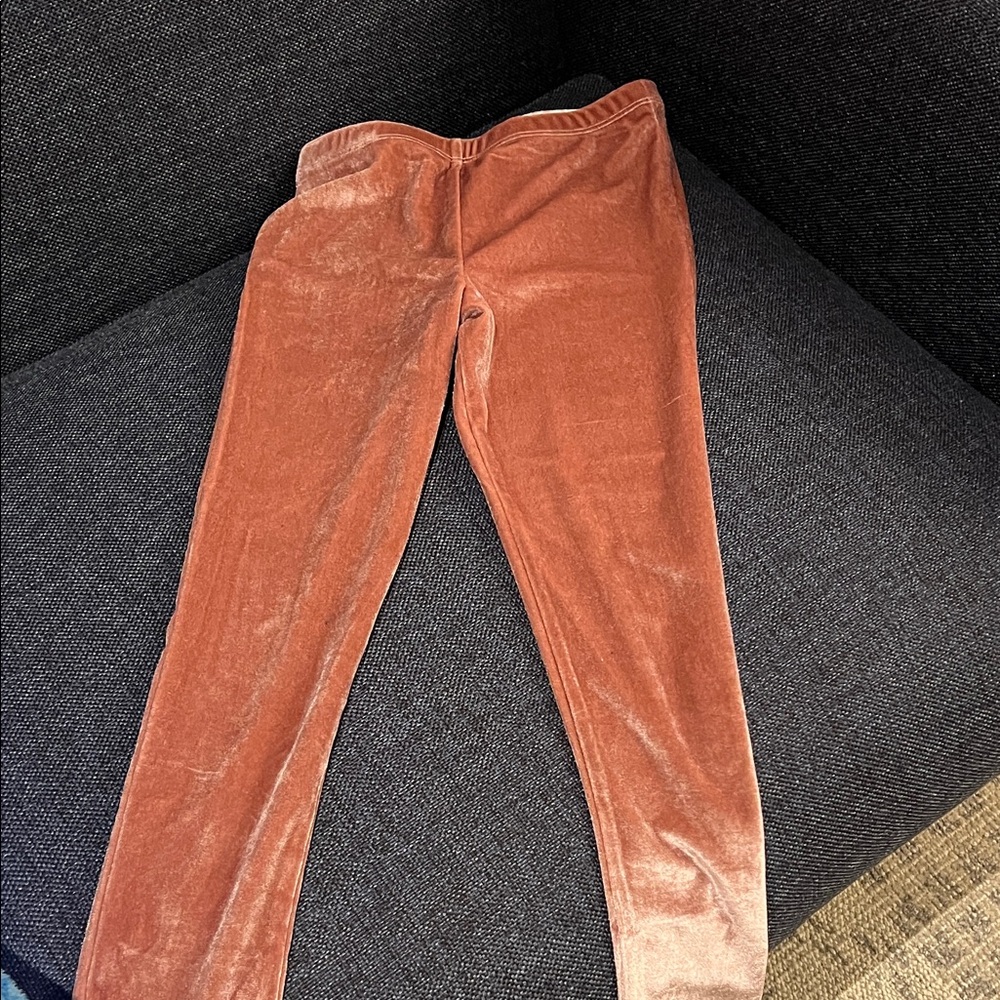Pink Chicken Rose Velvet Leggings
